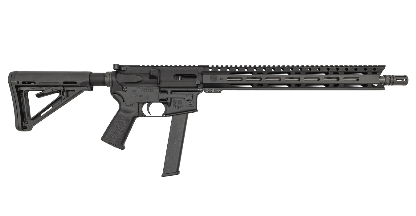Diamondback DB9R 9mm Pistol Caliber Carbine with 16 inch Barrel and M-LOK Rail – California AR-15 Rifle