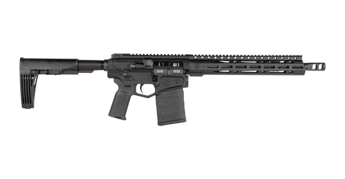 Diamondback DB10 308 Win Semi-Automatic AR Pistol with Tailhook MOD 2 Brace