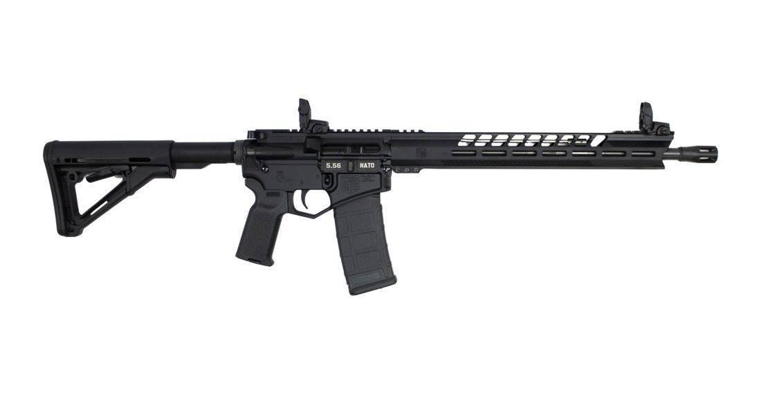 Diamondback DB15 5.56 Rifle, 16" Black Nitride Barrel, Magpul MBUS Folding Sights