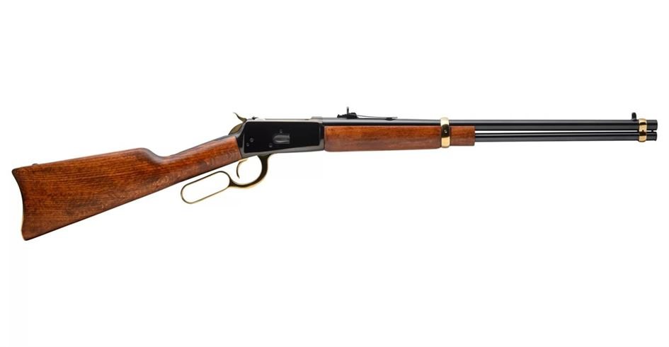 Rossi R92 357 Magnum Lever Action Rifle with Brazilian Hardwood Stock and Gold Accents