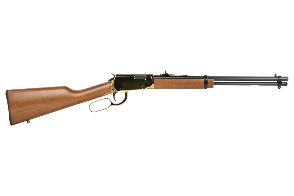 Rossi Rio Bravo 22LR Lever-Action Rifle with Gold Receiver and Hardwood Stock - item RO-237