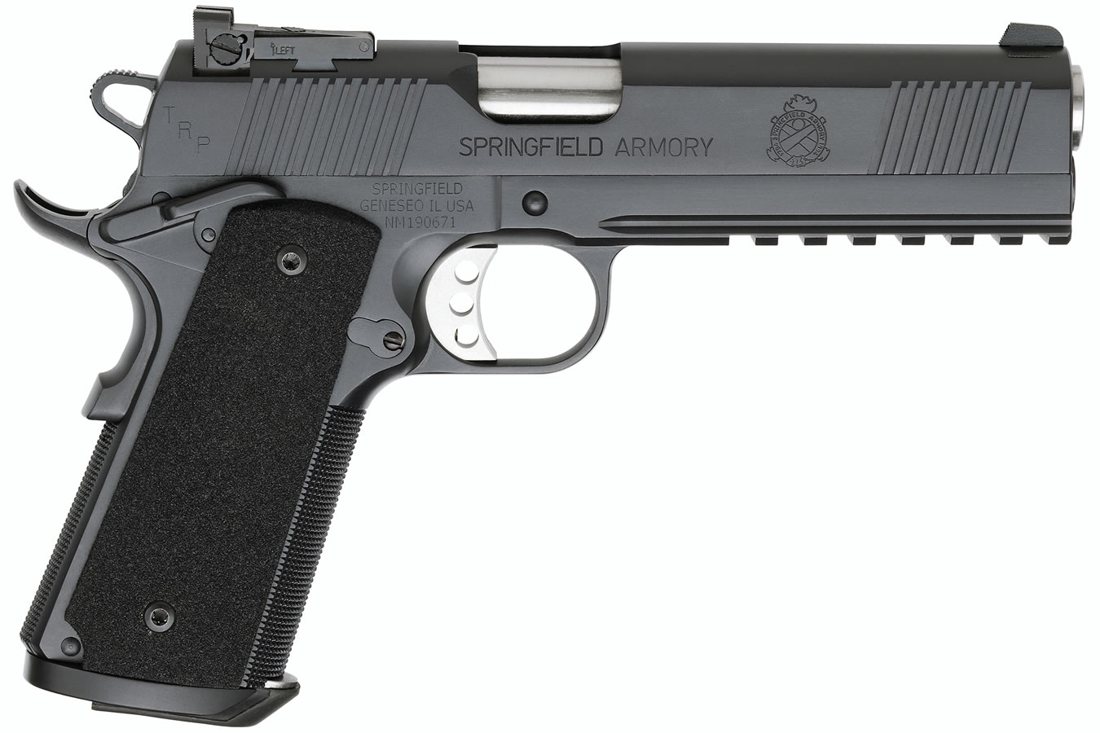 Springfield 1911 TRP Operator 45 ACP Black Armory Kote with Full-Length Integral Rail (CA/CO Compliant)