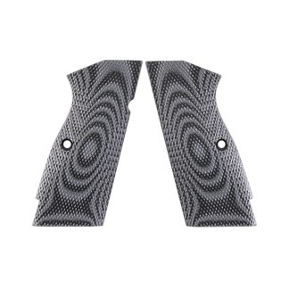 Magwell Cut Grips by LOK Grips for Springfield SA-35 Equipped with an Apex Low-Profile Magwell